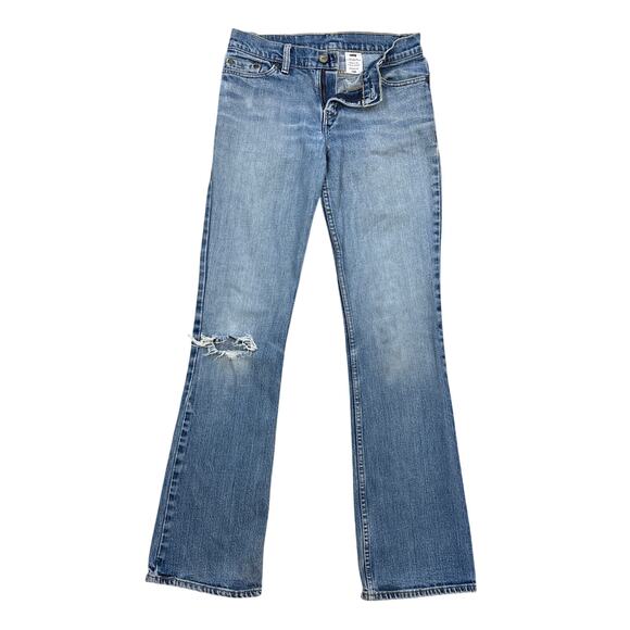 Levi's Denim - Y2K Levi’s 518 Superlow 28 M blue denim Jeans made in USA flared women’s